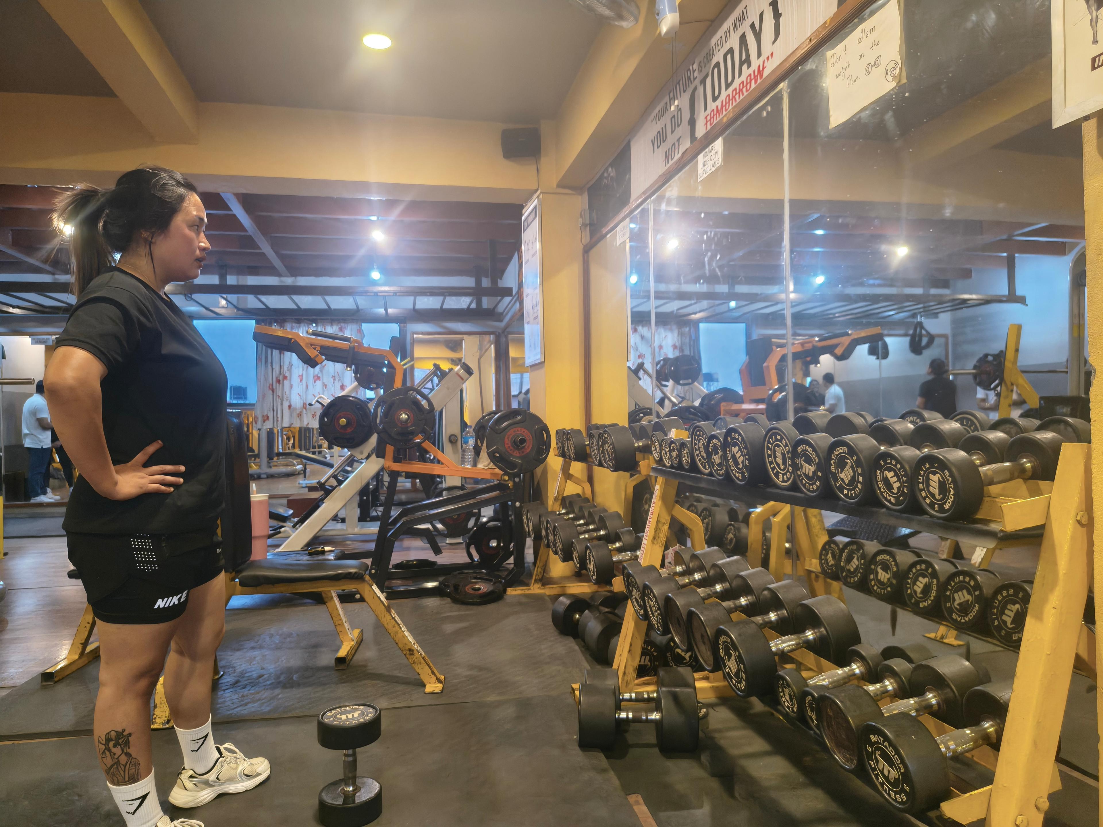 Weight training area