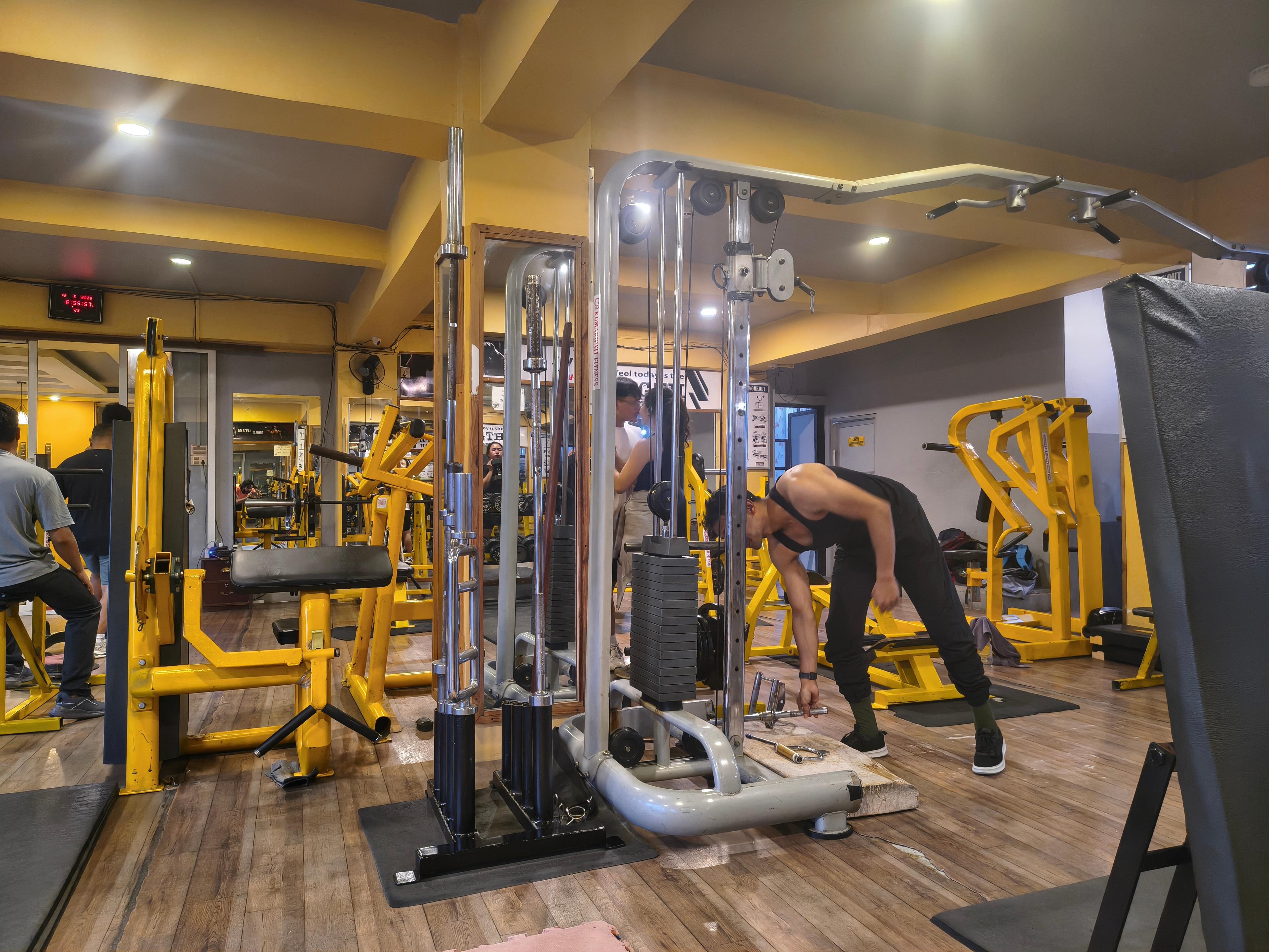 Free weights section